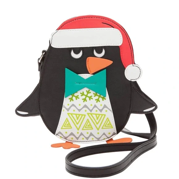 Lily Bloom Crossbody Merry Mr. Wobbles Cute Penguin! - Picture 4 of 7